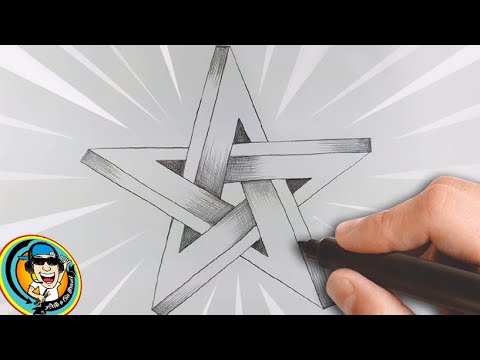 Vídeo: Como Desenhar Uma Estrela 3d No Papel