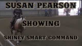 Susan Pearson & Shiney Smart Command ~ 2015 WRHA Fall Spectacular ~ WRHA Beginner Rider