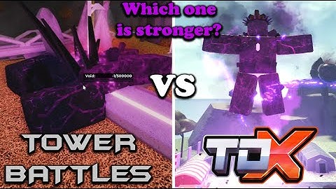 Tower Battles Void VS TDX Void. Which one is stronger? || Roblox Tower Defense X