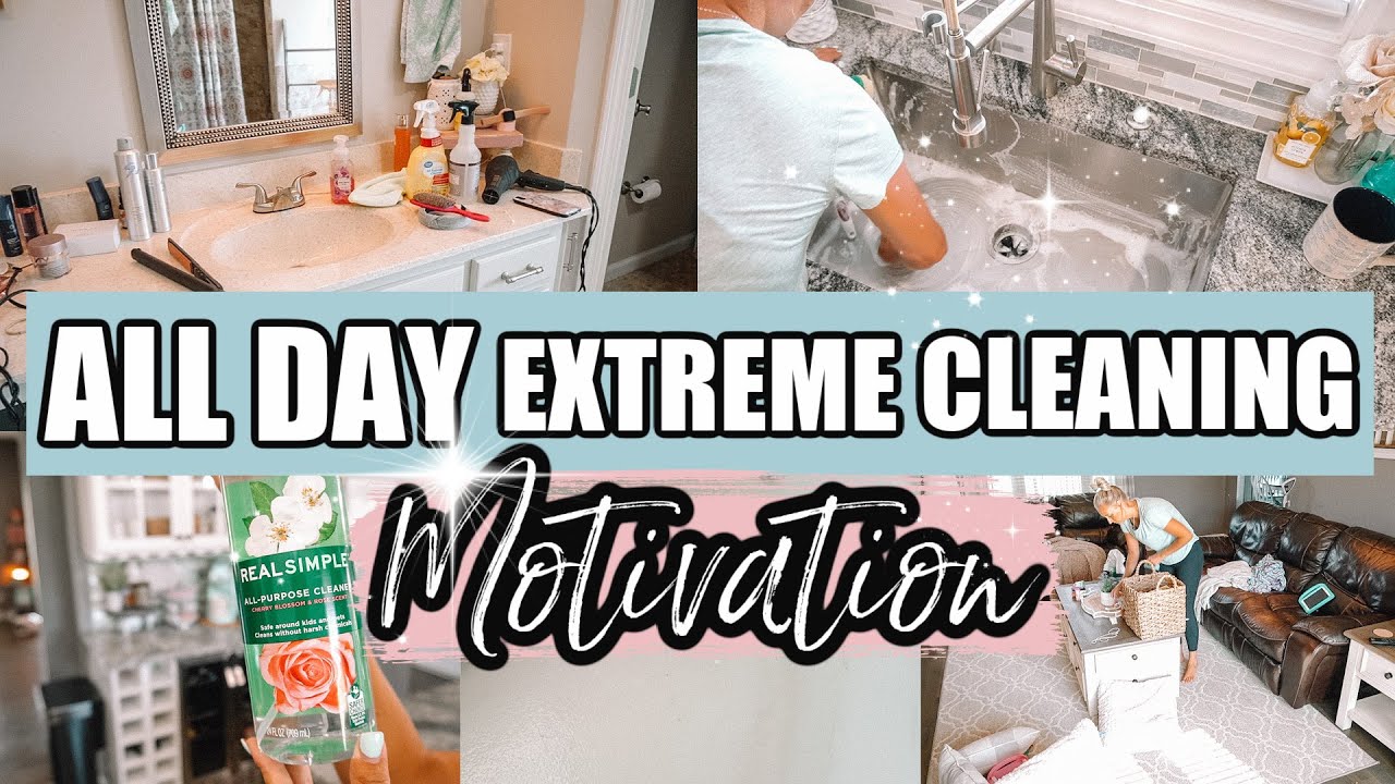 ALL DAY EXTREME CLEANING MOTIVATION|WHOLE HOUSE CLEANING ROUTINE 2020|JESSI CHRISTINE-CLEANING MUSIC
