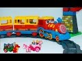 Мультики про паровозики - Парк развлечений. Видео с игрушками для самых маленьких про поезда.