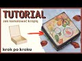 Decoupage jesienne pudełko - jak namalować kroplę - DIY tutorial