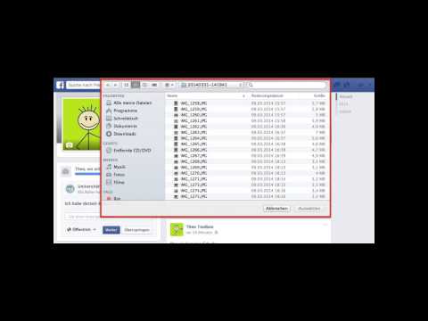 Fotos hochladen auf dem eigenen Profil bei Facebook