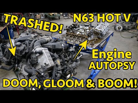 BMW HOT V N63 V8 Engine Destruction Internal Disaster 4 4L Twin Turbo V8 Meets A Timely End 
