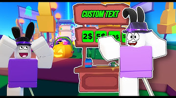 How to get custom text on your booth/stand in Pls Donate (ROBLOX 2023)