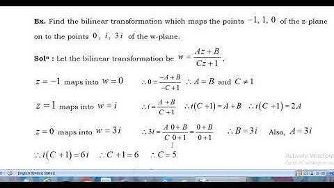 Complex Variables Transformation
