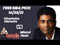 NBA Pick - Hornets vs Heat Prediction, 10/29/2021, Best Bet Today, Tips & Odds | Docs Sports