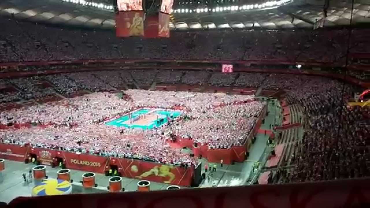 Hymn polski a capella - Siatkówka MŚ Polska-Serbia 3-0 30 ...