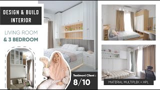 Living Room &amp; Bedroom Design || Design &amp; Build