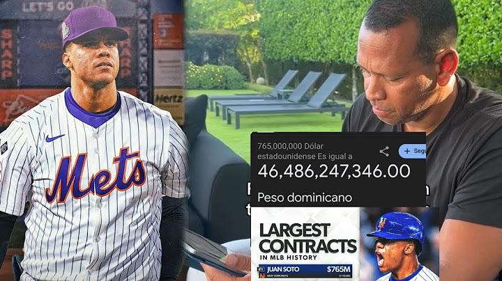Alex Rodríguez Calculando Cuánto Es El Contrato de Juan Soto En Pesos Dominicanos Se Sorprende