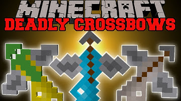Minecraft: DEADLY CROSSBOWS (Tons of Crossbows with unique abilities!) Handgun Mod Showcase