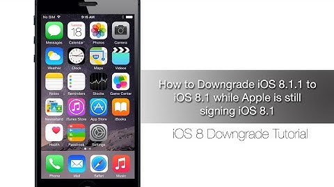 How to downgrade from iOS 8.1.1 to iOS 8.1 - iPhone Hacks