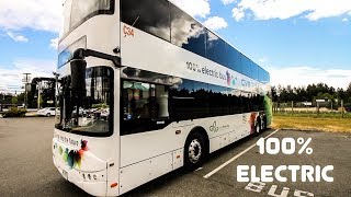 FIRST 100% Electric DOUBLE DECKER in North America | TOUR !!