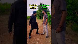 YouTube Shorts vs Instagram Reels #shorts #comedy #viral #trend