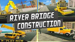 Heavy Duty Offroad River Bridge Construction Games screenshot 1