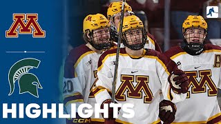 Minnesota vs Michigan State | NCAA College Hockey | Highlights - November 26, 2023