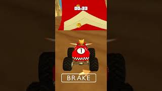 Cat Race Car Extreme Driving Game 🔥 Big Fun Gameplay 👍 #Shorts screenshot 1