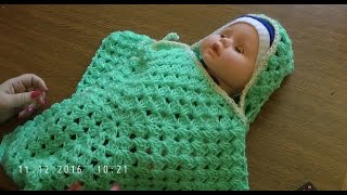 Детский конверт Звезда крючком за один день Детский конверт Звезда крючком за один день