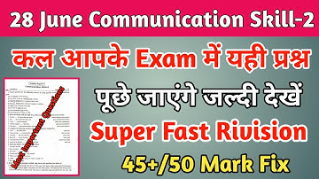communication skills 2nd 4th semester most important questions 2022 / communication skills-2 4th Sem