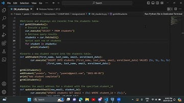 COMP3005 - Assignment 3 Question 1 DEMO