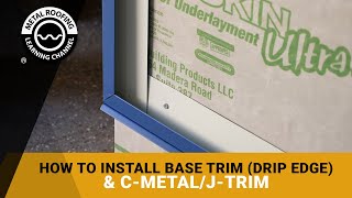 How To Picture Frame A Metal Wall Panel: Base Trim With C Metal Installation