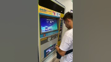 TICKET MACHINE TRAIN STATION IN BANGKOK THAILAND