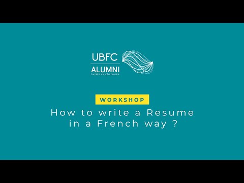 How to write a Resume in a French way ?