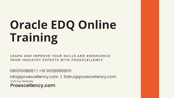 Oracle EDQ Online Training | Master Oracle EDQ: Online Training, Certification & Hands-On Practice