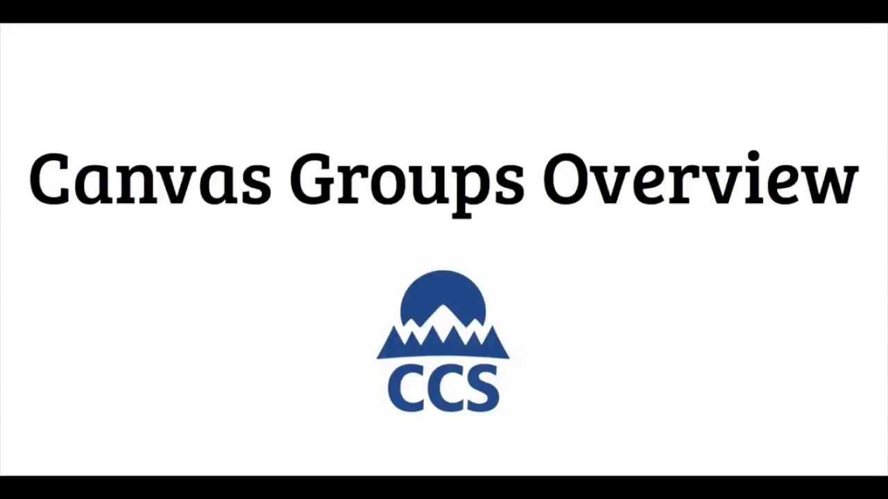 Canvas Groups Overview YouTube