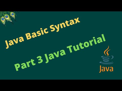 Java Basic syntax