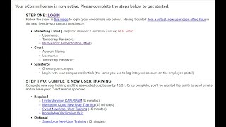 eComm | Getting Started (Marketing Cloud, Salesforce and Cvent)