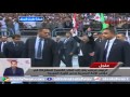 استقبال الحضور للرئيس محمد مرسي في مؤتمر دعم الثورة السورية وحمله لعلم مصر وسوريا استقبال الحضور للرئيس محمد مرسي في مؤتمر دعم الثورة السورية وحمله لعلم مصر وسوريا