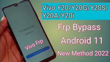 Vivo Y20G/Y20A/Y20S/Y20I/Y20 Frp Bypass/Reset Google Account Lock Android 11 | Without Pc 100% Ok