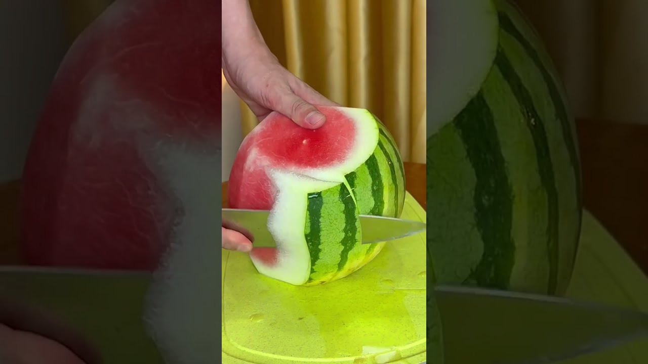 Satisfying Watermelon Cutting Asmr Satisfyling Relaxingsounds