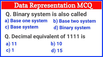 Top Data Representation MCQs Questions and Answers | Computer Number System MCQ Questions