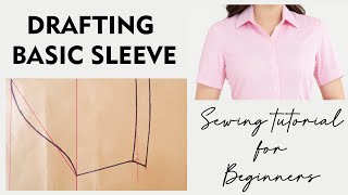 How To Cut And Sew Basic Sleeve For Beginners | Thuy Sewing