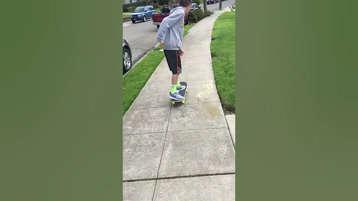 Crashing down a hill on a skateboard