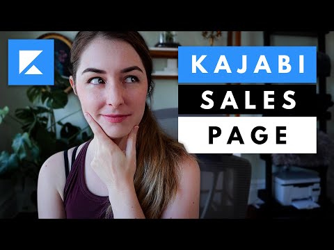 KAJABI Sales Page Tutorial (Create a Sales Page that CONVERTS!)