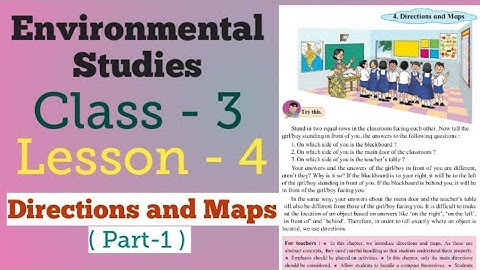 Class 3 | EVS | Lesson 4 |  Directions and Maps (Part.1) Maharashtra Board.