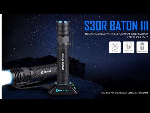 Review Olight S30R Baton III LED Taschenlampe Flashlight