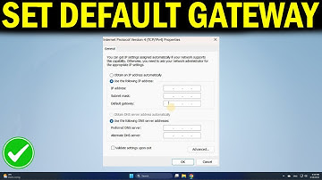How To Change or Set Default Gateway in Windows 11/10