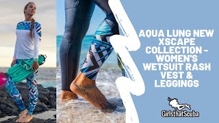 Aqua Lung New Xcsape Womens Wetsuit, Rash Vest & Leggings