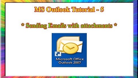 MS outlook 2007-how to compose and send an email in outlook 2007