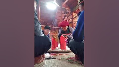 Lễ mừng thọ dân tộc nùng. Thầy tào hoàng khuyến