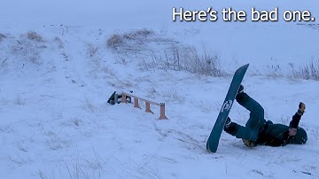 Working on Frontside Boardslide (snowboarding)