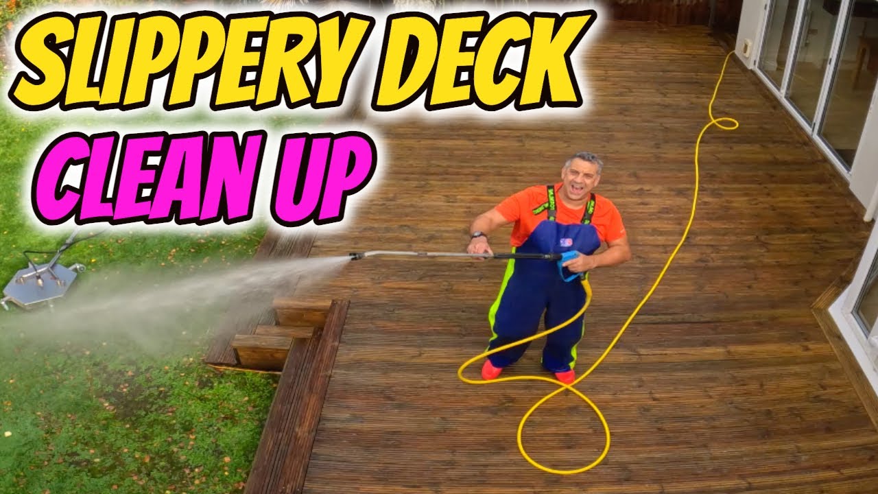 Slippery Decking Clean YouTube