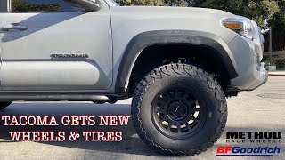 Tacoma Gets New Wheels and Tires | BFG KO2 285's | 17' Method Race Wheels 703's Matte Black