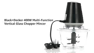 400W Vertical Chopper With Glass Bowl
