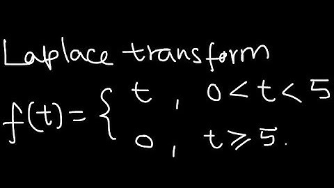 Diff Eqn: Laplace transform of a piece wise function using definition