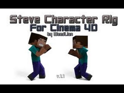 Cinema 4D tutorial como fazer animação do Steve Minecraft - YouTube